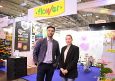 Awais Naveed and Ainoa Grall were at the fair to promote their liquid fertilisers.